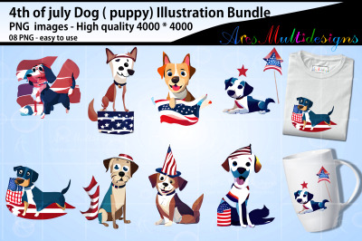 Dog illustration bundle