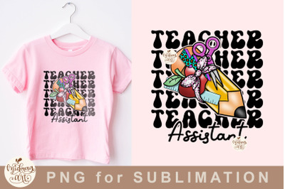 Teacher Assistant Png, School sublimation designs