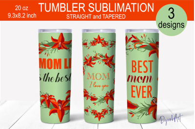 Mom Tumbler PNG | MAMA SKINNY TUMBLER
