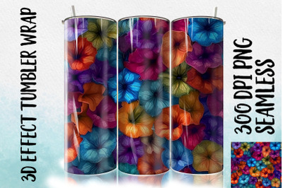 3D Morning Glory Tumbler Wrap 1