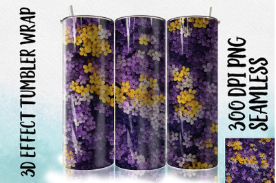 3D Jacaranda Tumbler Wrap 1