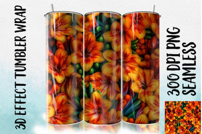 3D Clivia Tumbler Wrap 1