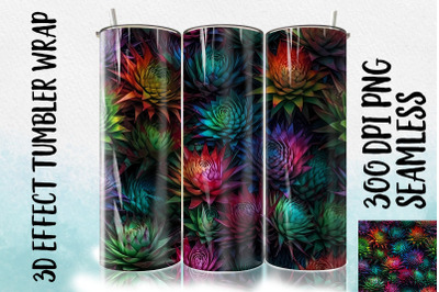 3D Bromeliad Tumbler Wrap 1