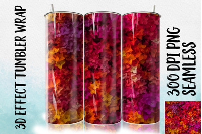 3D Bougainvillea Tumbler Wrap 1