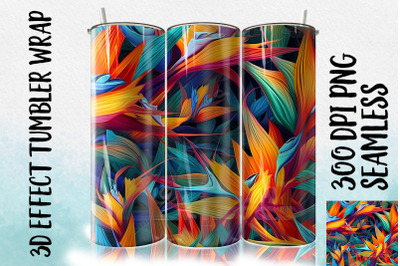 3D Bird of Paradise Tumbler Wrap 1