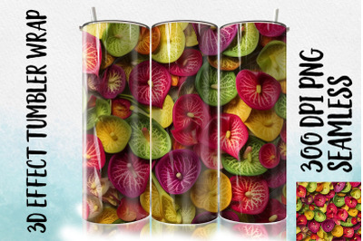 3D Anthurium Tumbler Wrap 1