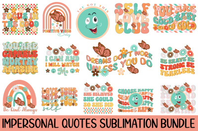 Impersonal Quotes Sublimation Bundle