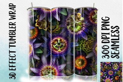 3D Passionflower Tumbler Wrap 2