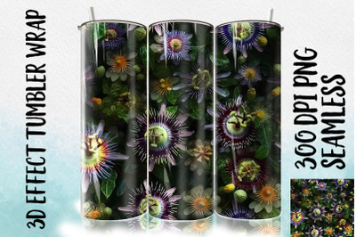 3D Passiflora Tumbler Wrap 2