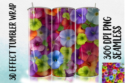 3D Morning Glory Tumbler Wrap 2