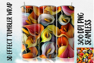 3D Lily Tumbler Wrap 2