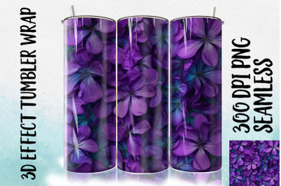 3D Jacaranda Tumbler Wrap 2