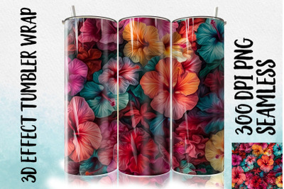 3D Hibiscus Tumbler Wrap 2