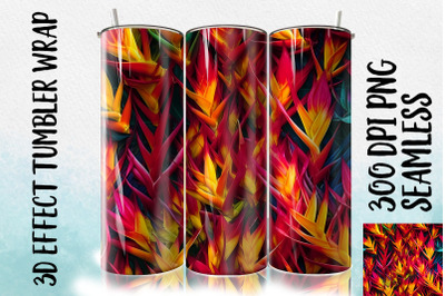 3D Heliconia Tumbler Wrap 2