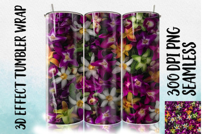 3D Dendrobium Tumbler Wrap 2