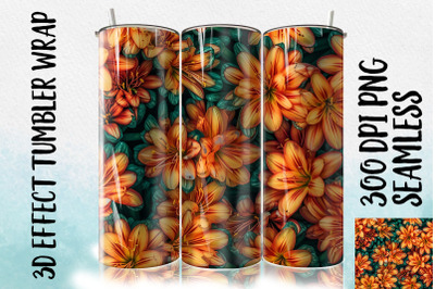 3D Clivia Tumbler Wrap 2