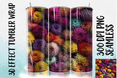 3D Chrysanthemum Tumbler Wrap 2