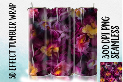 3D Cattleya Tumbler Wrap 2