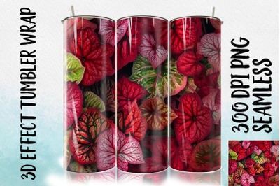 3D Caladium Tumbler Wrap 2