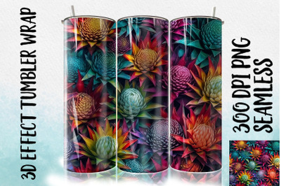 3D Bromeliad Tumbler Wrap 2