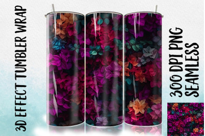 3D Bougainvillea Tumbler Wrap 2