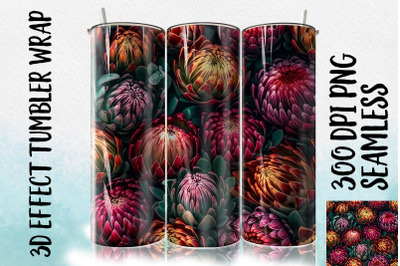 3D Protea Tumbler Wrap 3