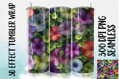 3D Morning Glory Tumbler Wrap 3