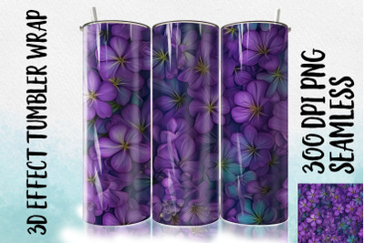 3D Jacaranda Tumbler Wrap 3