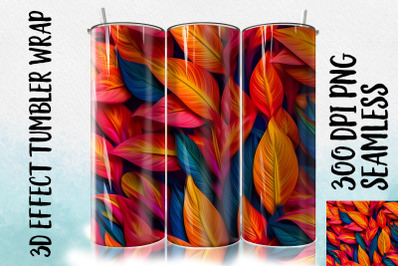 3D Heliconia Tumbler Wrap 3