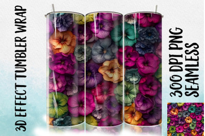 3D Gloxinia Tumbler Wrap 3