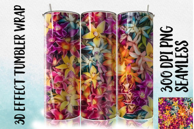 3D Dendrobium Tumbler Wrap 3