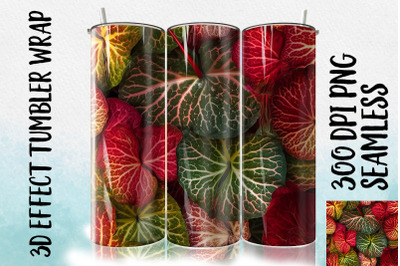 3D Caladium Tumbler Wrap 3