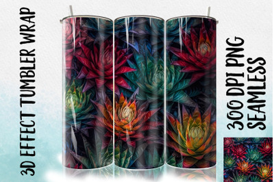 3D Bromeliad Tumbler Wrap 3