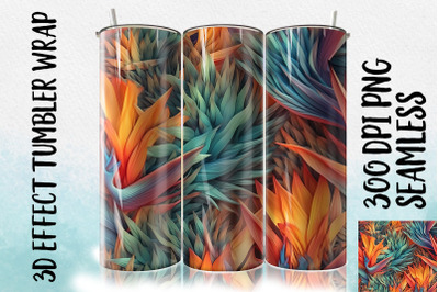 3D Bird of Paradise Tumbler Wrap 3