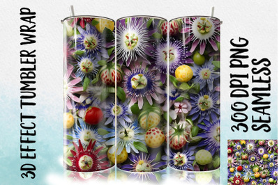 3D Passionflower Tumbler Wrap