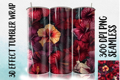 3D Hibiscus Tumbler Wrap