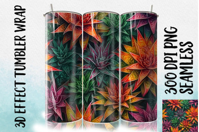 3D Bromeliad Tumbler Wrap