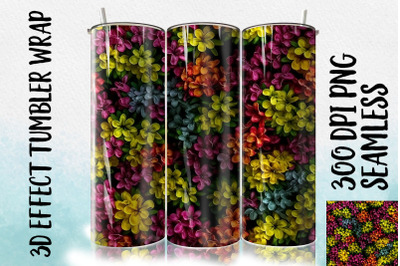 3D Bouvardia Tumbler Wrap