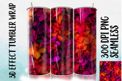 3D Bougainvillea Tumbler Wrap