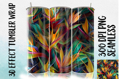 3D Bird of Paradise Tumbler Wrap