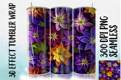 3D Bellflower Tumbler Wrap