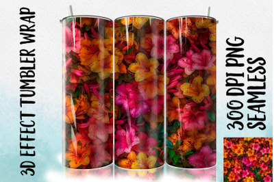 3D Azalea Tumbler Wrap