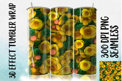 3D Buttercup Tumbler Wrap 1