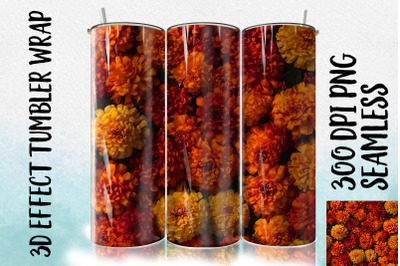 3D Marigold Tumbler Wrap 1