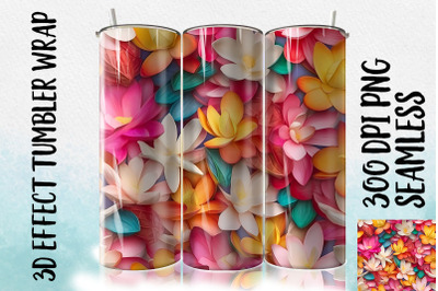 3D Magnolia Tumbler Wrap 1