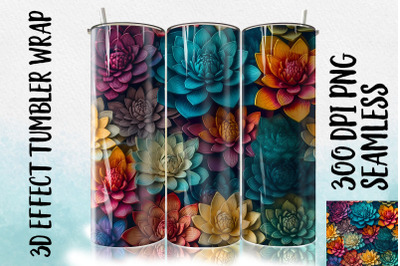 3D Lotus Tumbler Wrap 1