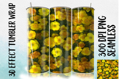 3D Buttercup Tumbler Wrap 2