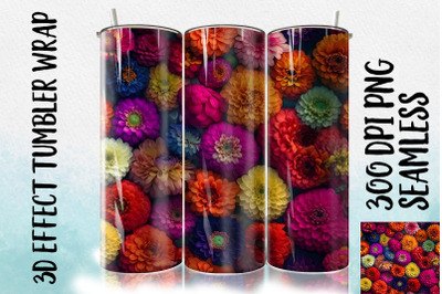 3D Zinnia Tumbler Wrap 2