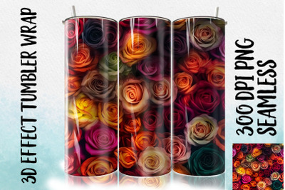 3D Rose Tumbler Wrap 2