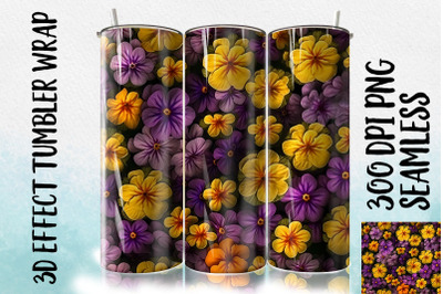 3D Primrose Tumbler Wrap 2